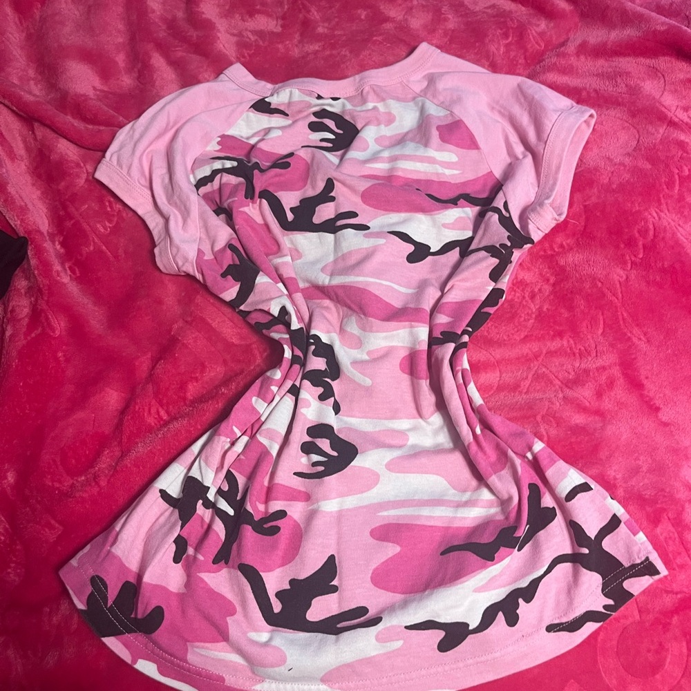Pink Camouflage T-Shirt - Picture 2 of 2